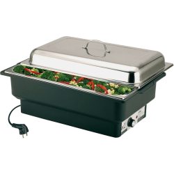 APS Elektro-Chafing Dish, 1/1 GN; GN 1/1, 8500 ml, 57x35x28 cm (BxTxH); silber; rechteckig