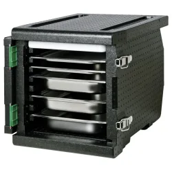 Thermo Future Box Thermo-Transportbehälter GN-Frontlader; 65000 ml, 63.5x46.5x47.5 cm (LxBxH); schwarz