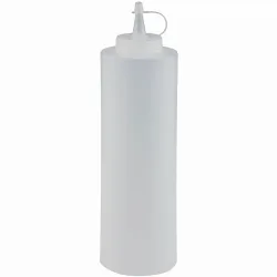 APS Quetschflasche, Polyethylen; 650 ml, 6.5x25 cm (ØxH); weiss