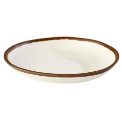 APS Teller CROCKER, Melamin, rund; 500 ml, 20.5x3 cm (ØxH); beige/braun; rund