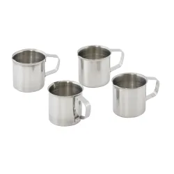 APS Milchkännchen, 4er-Set; 20 ml, 3.6x3.5 cm (ØxH); silber; rund; 4 Stück / Pack