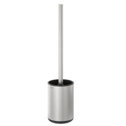 TIGER Cooper Toilettenbürste mit Halter freistehend Edelstahl gebürstet / Schwarz; 8.8x39.1x8.8 cm (LxHxT); silber/schwarz