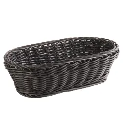 APS Korb PROFI LINE, Polypropylen, oval; 16x28x8 cm (LxBxH); schwarz; oval