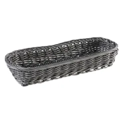 APS Besteckkorb -ECONOMIC- 27 x 10 cm, H: 4,5 cm - 40011; 27x10x5 cm (LxBxH); grau