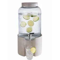 APS Getränkespender ELEMENT; 7000 ml, 22x45 cm (ØxH); grau/transparent
