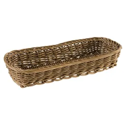 APS Besteckkorb -ECONOMIC- 27 x 10 cm, H: 4,5 cm - 40010; 27x10x5 cm (LxBxH); braun