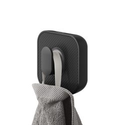 TIGER Carv Handtuchhaken gross; 3x5.2x3 cm (LxHxT); schwarz