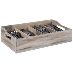 APS Besteckbehälter Vintage; 51x28x13 cm (LxBxH); weiss