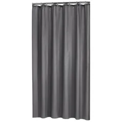 Sealskin Madeira Duschvorhang 180x200 cm Polyester Grau; 180x200 cm (LxH); grau