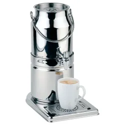 APS Milchkanne TOP FRESH, Edelstahl, inkl. Kühlakku im Standfuss; 3000 ml, 21x32x39 cm (LxBxH); silber