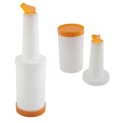APS Dosier-/Vorratsflasche, Polypropylen; 850 ml, 9x33 cm (ØxH); orange
