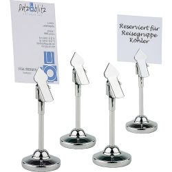 APS Tischkartenhalter; 4x10.5 cm (ØxH); weiss; 4 Stück / Pack