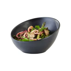 APS Schale ZEN, Melamin, schräg; 300 ml, 16x10 cm (ØxH); schwarz; rund