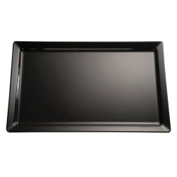 APS GN 2/4 Tablett PURE, Melamin; GN 1/1, 53x32.5x3 cm (LxBxH); schwarz; rechteckig