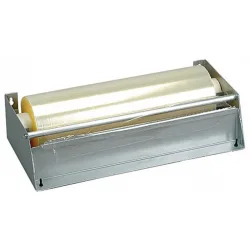 APS Folien-Abreissvorrichtung 49 x 16 cm, H: 9 cm; 49x16x9x8 cm (LxBxHxØ); silber; rund