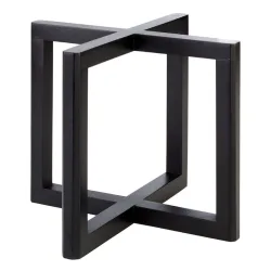 APS Buffetständer WOOD, Akazienholz; 20x20x17.5 cm (LxBxH); schwarz; quadratisch