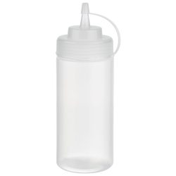APS Quetschflasche, 6er Pack; 490 ml, 7x7 cm (LxB); transparent; quadratisch; 6 Stück / Pack