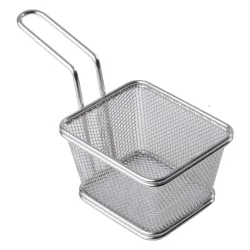 APS Servier-Frittierkorb SNACKHOLDER, Edelstahl, eckig; 10x8.5x6.5 cm (LxBxH); silber; rechteckig