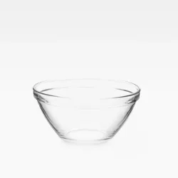 Bormioli Rocco Glasschale Pompei; 1060 ml, 17x17x17x8.5 cm (LxBxØxH); transparent; rund; 24 Stück / Pack