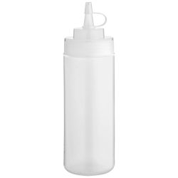 PULSIVA Dosierflasche inkl. 1 Spritztülle; 350 ml, 6x20 cm (ØxH); weiss