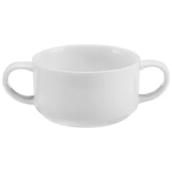 PULSIVA Suppentasse Ronda; 250 ml, 9.7x6 cm (ØxH); weiss; rund; 6 Stück / Pack