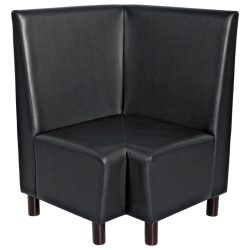 VEGA Eckbank Medley; 75x75x102 cm (BxTxH); Sitz schwarz, Gestell buche wenge