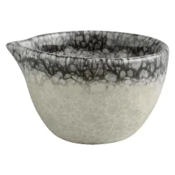 VEGA Milchkännchen Nagoya; 70 ml, 7x4.5 cm (ØxH); weiss/grau; rund; 12 Stück / Pack