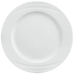 PULSIVA Teller Melody flach; 25.5 cm (Ø); weiss; rund; 6 Stück / Pack