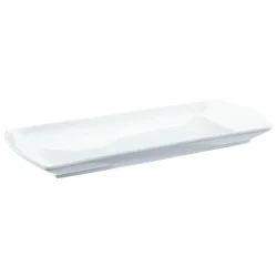 PULSIVA Servierplatte Loa; 33.5x14.5x3 cm (LxBxH); weiss; rechteckig; 3 Stück / Pack