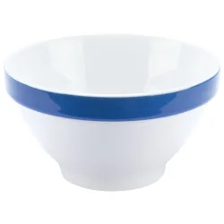 PULSIVA Schale Multi-Color; 440 ml, 13.8x7.1 cm (ØxH); weiss/blau; 6 Stück / Pack