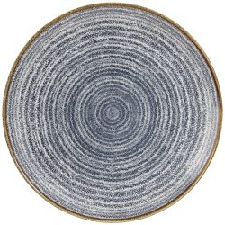 Churchill Teller flach Studio Prints Slate Blue Coupe; 21.7 cm (Ø); blau/braun; rund; 12 Stück / Pack