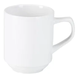 PULSIVA Kaffeebecher Rondon; 310 ml, 8x10 cm (ØxH); weiss; rund; 6 Stück / Pack