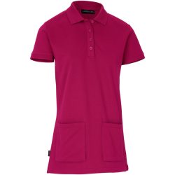 JOBELINE Damen-Polo Cato Comfort; Kleidergrösse XL; brombeer
