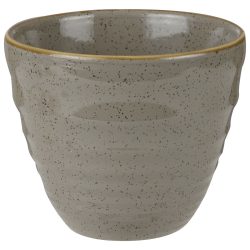 Churchill Ripple Chip Mug Stonecast Peppercorn; 280 ml, 9.5x8.3 cm (ØxH); grau/braun; rund; 12 Stück / Pack