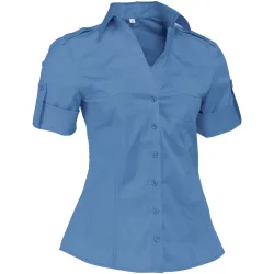 JOBELINE Damenbluse Kate Halbarm; Kleidergrösse 42; rauchblau