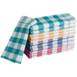 PULSIVA Geschirrtücher Vilm; 50x70 cm (BxL); mehrfarbig; rechteckig; 12 Stück / Pack