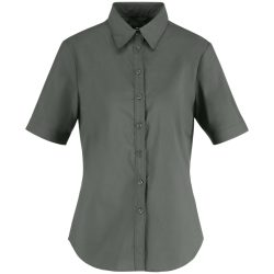JOBELINE Damen Bluse Porter Kurzarm; Kleidergrösse 46; dunkelgrau