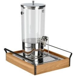 VEGA Saftspender Esino einfach 1/2; 35.4x38.6x42 cm (LxBxH); eiche/schwarz/edelstahl
