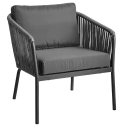 VEGA Outdoor Lounge Sessel Esperia; 80x75x79 cm (BxTxH); anthrazit