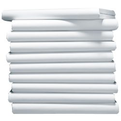 PULSIVA Vorteilspack Spannbettlaken Portland Jersey; 90-100x200 cm (BxL); weiss; 10 Stück / Pack