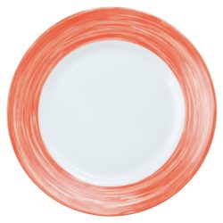 Arcoroc Teller Brush flach; 23.5 cm (Ø); orange; rund; 6 Stück / Pack