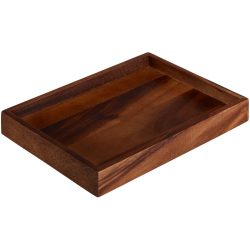 VEGA Tablett Wantage; 25x18x3 cm (LxBxH); akazie braun; rechteckig