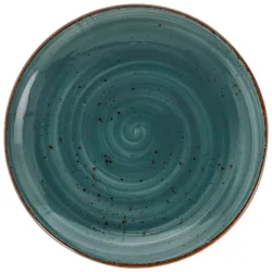 VEGA Teller Nebro flach; 25 cm (Ø); blau; rund; 6 Stück / Pack