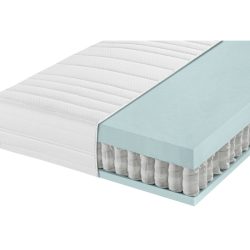 PULSIVA Taschenfederkernmatratze light; 180x200x20 cm (BxLxH); weiss; H3-fest