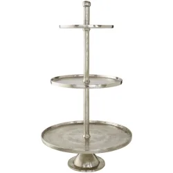 VEGA Etagere Gloria gross; 54x98 cm (ØxH); silber