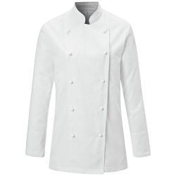 PULSIVA Damenkochjacke Pauline Langarm; Kleidergrösse 38; weiss