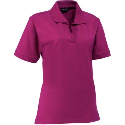 PULSIVA Damen-Polo Benita; Kleidergrösse 2XL; brombeer