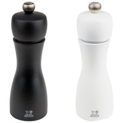 Peugeot Salz- und Pfeffermühlen-Set Tahiti; 15 cm (H); weiss/schwarz