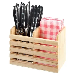 PULSIVA Besteckbehälter Gusto; 10x18x12.5 cm (LxBxH); natur