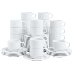 PULSIVA Vorteilspack Kaffee-Set Melody 48-teilig; weiss